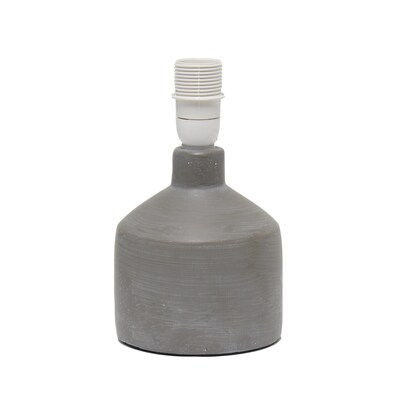 Simple Designs Mini Bocksbeutal Concrete Table Lamp, Gray (LT2080-GRY)