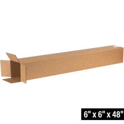 6 x 6 x 48 Shipping Boxes, 32 ECT, 25/Pack (6648)