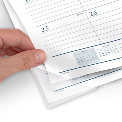 2026 AT-A-GLANCE Success 21.75" x 17" Monthly Desk Pad Calendar, White/Blue (ST24-00-26)