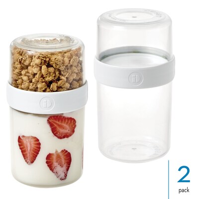 iDESIGN Stack n Snack Medium Containers, 2/Pack (28207M2)