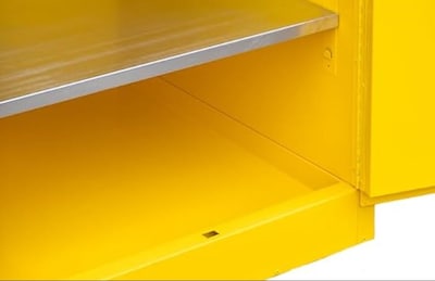 FireKing Flammable Liquids Storage Cabinet, 60 gal, Automatic Close, Yellow (SC60-AC-Y)