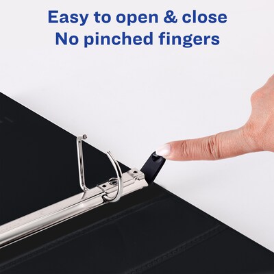 Avery Heavy Duty 1 1/2" 3-Ring Non-View Binders, D-Ring, Black (79-991)