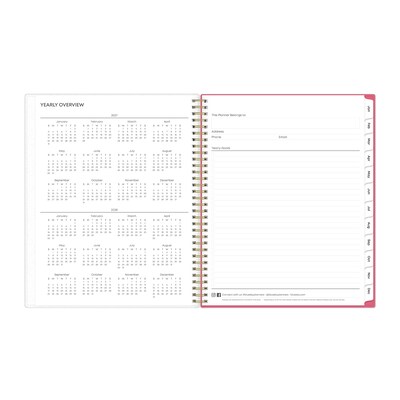 2027 Blue Sky Amalia 8.5" x 11" Calendar Year Weekly & Monthly Planner, Plastic Cover (148767-27)