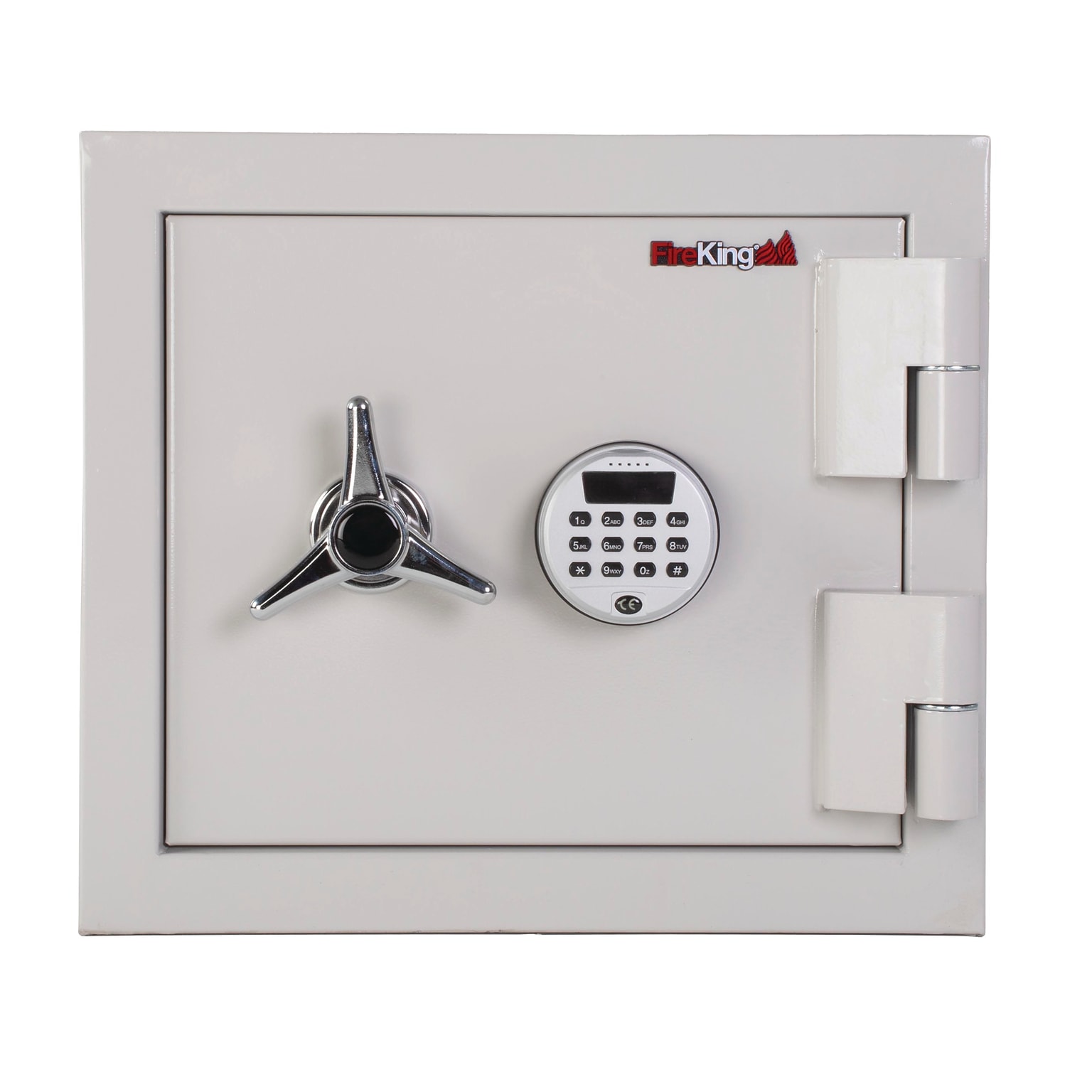 FireKing Fire-Rated Safe with Adjustable Shelf, 1.2 Cu. Ft., White (KF1114-1WHE)