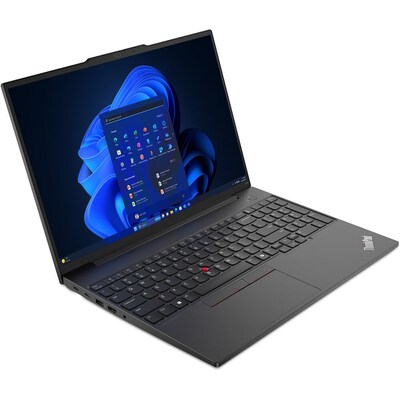 Lenovo ThinkPad E16 Gen 2 16 LED Laptop, AMD Ryzen 5 7535U, 2.9GHz, 8GB RAM, 256GB SSD, Backlit Keyboard, Windows 11 Pro, Black