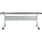 National Public Seating BPFT Flip-N-Store 72" x 24" Rectangular Activity Table, Charcoal Slate (BPFT-2472-20)