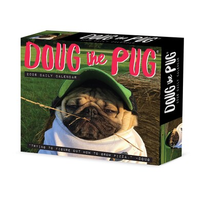 2026 Willow Creek Doug the Pug 6.2" x 5.4" Day-to-Day Calendar (54154)