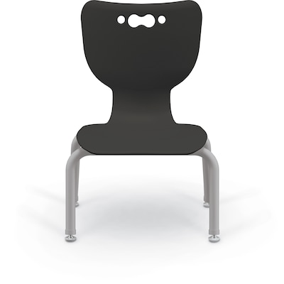MooreCo 10" Hierarchy Student Chair with 4 Legs, Black/Platinum Base (703673561648)