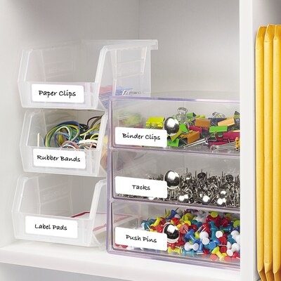 Avery Laser/Inkjet Multipurpose Labels, 1" x 3", White, 250 Labels/Pack (5436)