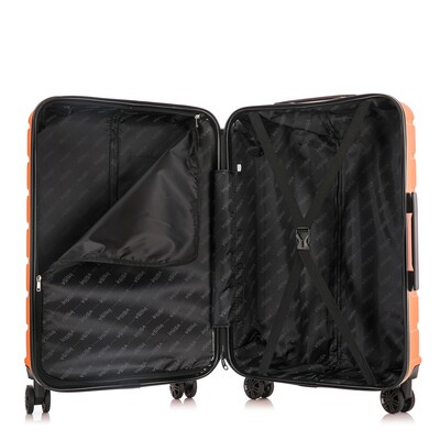 InUSA Trend 3-Piece Hardside Spinner Luggage Set, Orange (IUTRESML-ORA)