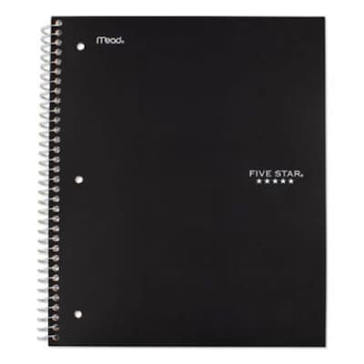 Five Star 1-Subject Wirebound Notebook, 8.5 x 11, Quad Ruled, 100 Sheets, Assorted Colors (MEA0619