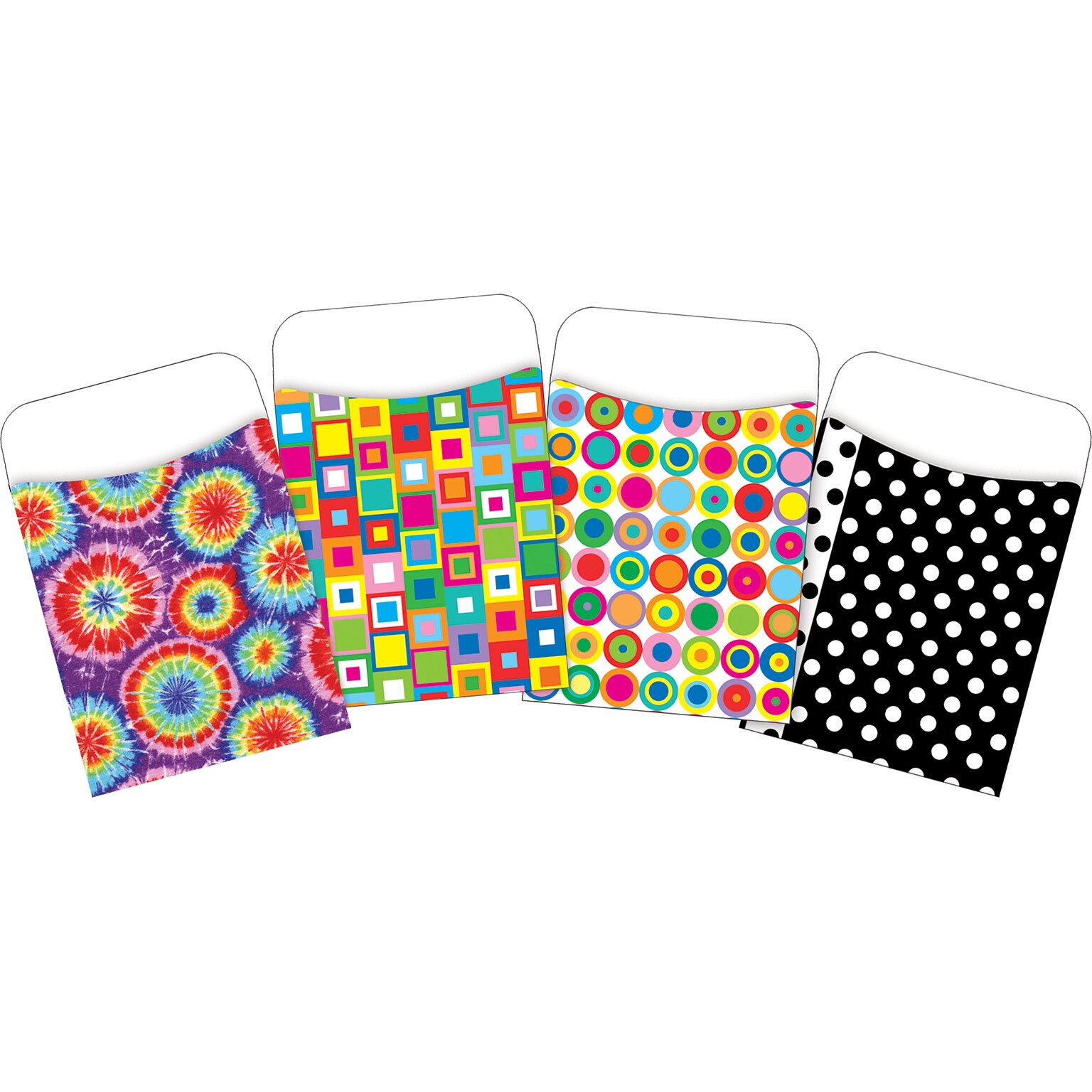 Barker Creek Classic Patterns Library Pockets, 5.125 x 3.5, 120/Set (4064)