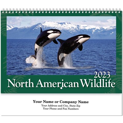 Custom North America Wildlife Spiral Wall Calendar