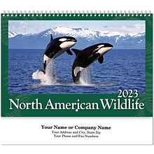 Custom North America Wildlife Spiral Wall Calendar