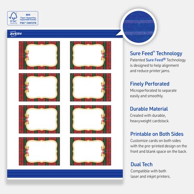 Avery  3" Blank Price & Merchandise Tags, White, 80/Carton (S00-FEK-PRMWT10)