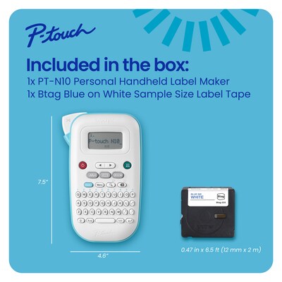 Brother P-touch Personal Handheld Label Maker (PT-N10)
