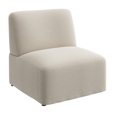 Bush Business Furniture Assemble Modular Lounge Chair, Armless, Oat Fabric (ASM130OTF-03)