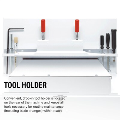 Triumph 6660 VRCUT Ready 25 1/2" Guillotine Paper Cutter, White (CU0492)