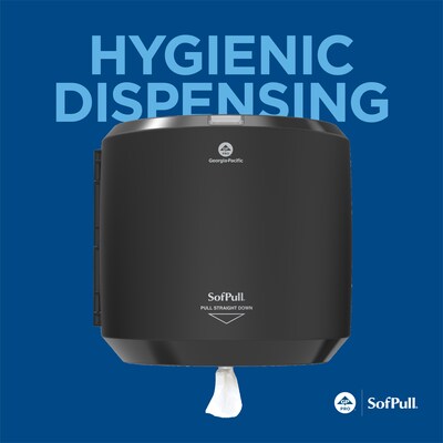 SofPull Centerpull Paper Towel Dispenser, Black (58201B)