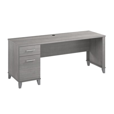 Bush Furniture Somerset 72W Office Desk with Drawers, Platinum Gray (WC81272)