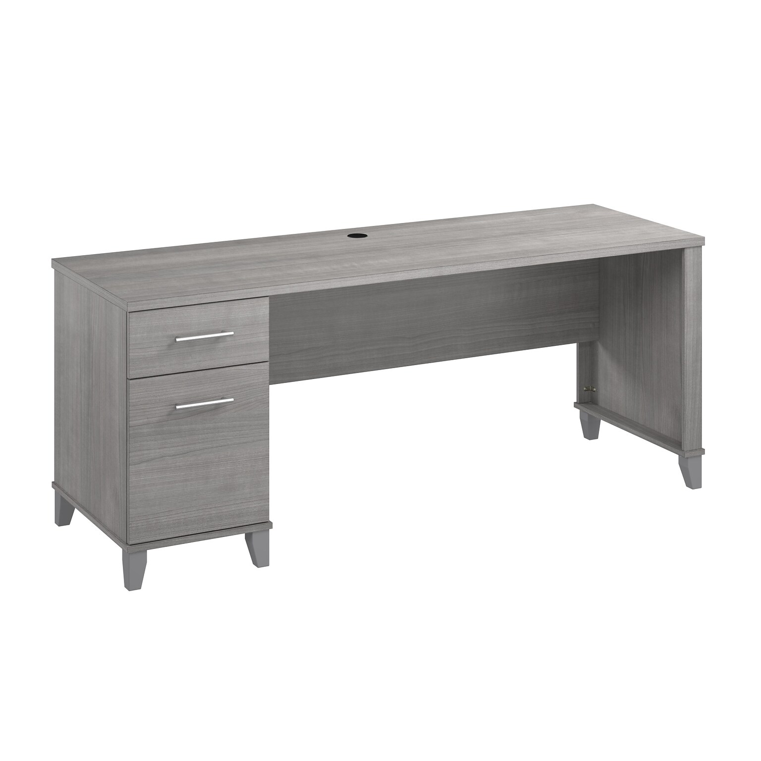 Bush Furniture Somerset 72W Office Desk with Drawers, Platinum Gray (WC81272)