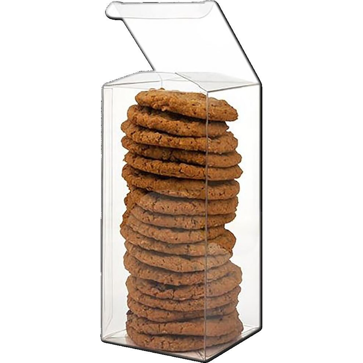 JAM Paper Clear Gift Boxes, 25/Pack (CB-PLB187)