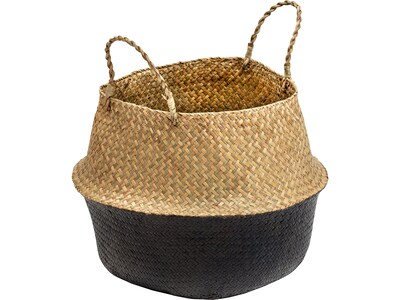 Honey-Can-Do Seagrass Nesting Baskets with Handles, Assorted Colors, 2/Set (STO-08751)