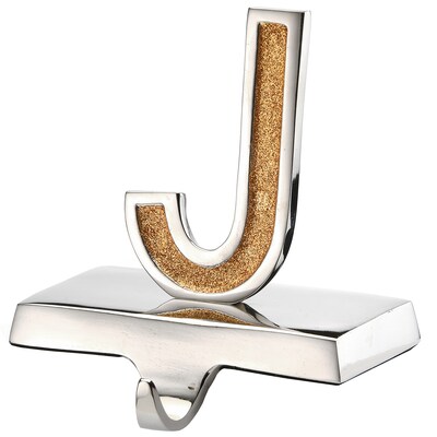 National Tree Company 5" Gold Sparkle JOY Stocking Holders, 3-Pieces (MO57-MAE20219-1)