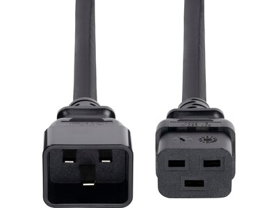 StarTech 2' C19 to C20 Power Cable, Male to Female, Black (BA16-2200-POWER-CORD)