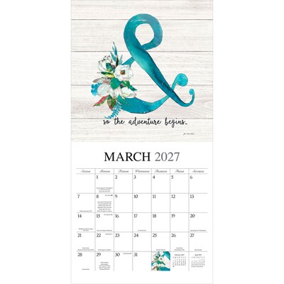 2027 BrownTrout Love the Journey 12" x 12" Monthly Wall Calendar (9781773728889)