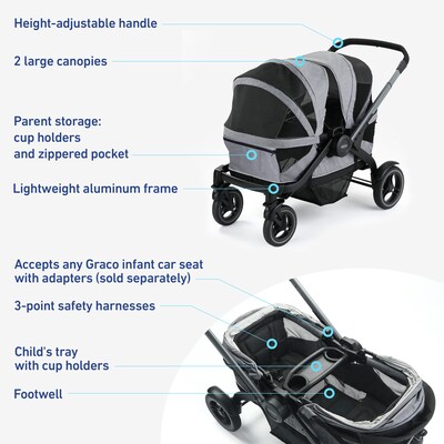 Graco Modes Adventure Stroller Wagon, Teton (2156212)