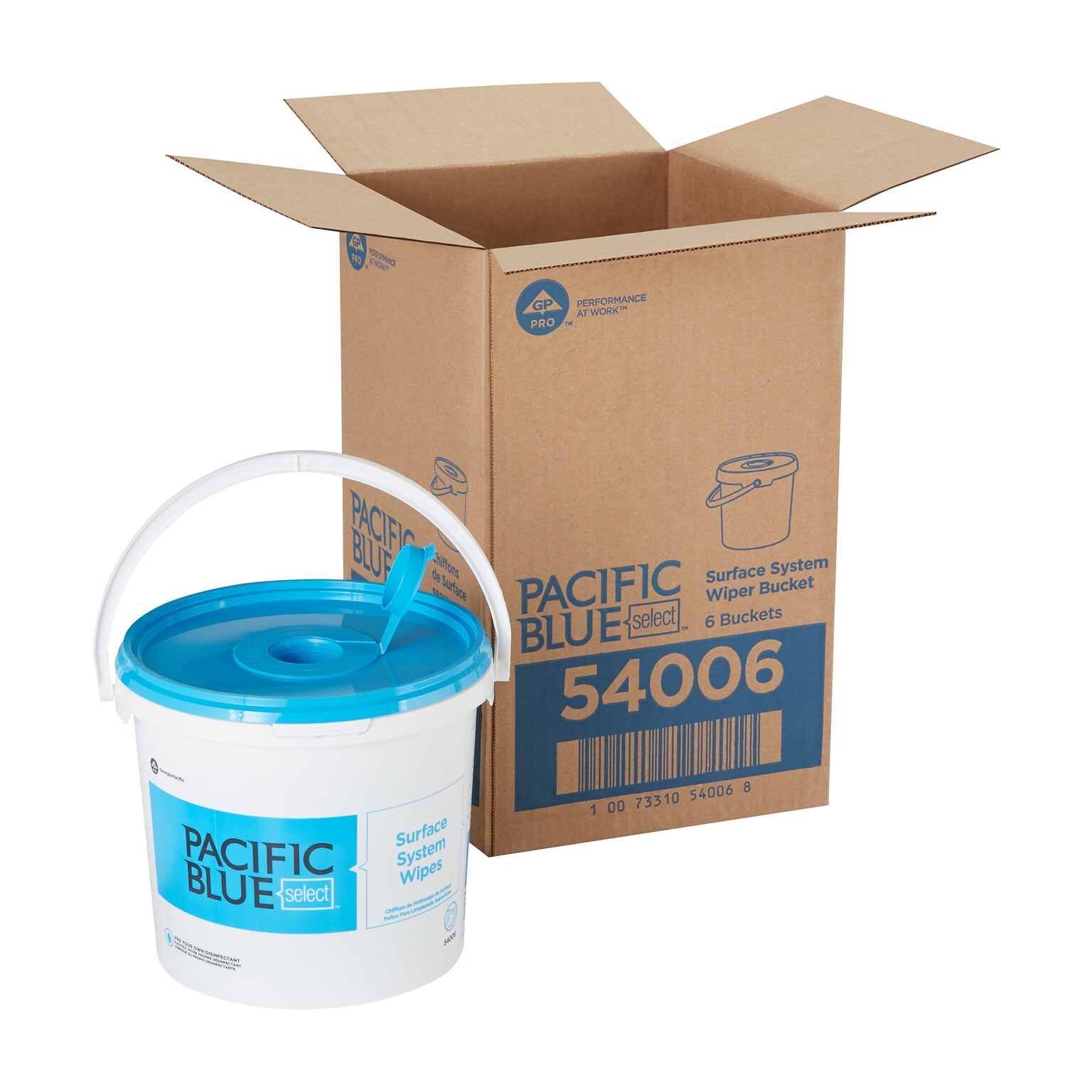 Pacific Blue Select Surface System Bucket, 6/Carton (54006)