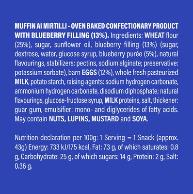 Balconi Blueberry Muffin, 72/Pack (600-04189)