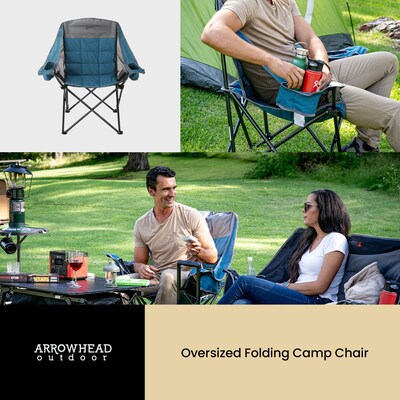 Arrowhead Outdoor Oversized Outdoor Chair, Blue (TSRTKKS0373U)