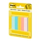 Post-it Page Markers, Assorted Bright Colors, .5 in. x 1.7 in., 100 Sheets/Pad, 5 Pads/Pack (670-5AF2)