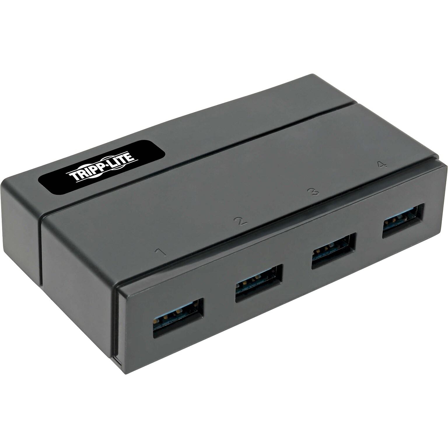 Tripp Lite 4-Port USB 3.0 Hub, Black (U360-004-2F)