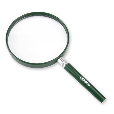 CARSON BigEye 2x Round Handheld Magnifier & BugLoupe 4.5x Stand Magnifier, 2/Pack (KITCSNMAG02)