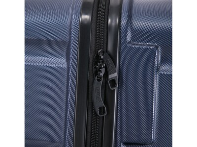 DUKAP Sense 3-Piece Hardside Spinner Luggage Set, TSA Checkpoint Friendly, Blue (DKSENSML-BLU)