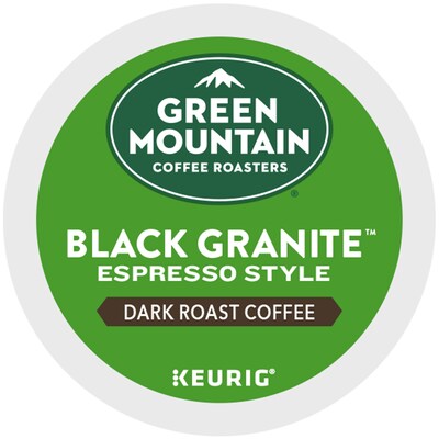 Green Mountain Black Granite Espresso Style Coffee Keurig® K-Cup® Pods, Dark Roast, 96/Carton (5000366650CT)