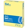 Quill Brand® 30% Recycled Multipurpose Paper, 20 lbs., 8.5 x 11, Canary Yellow, 500 sheets/Ream (7