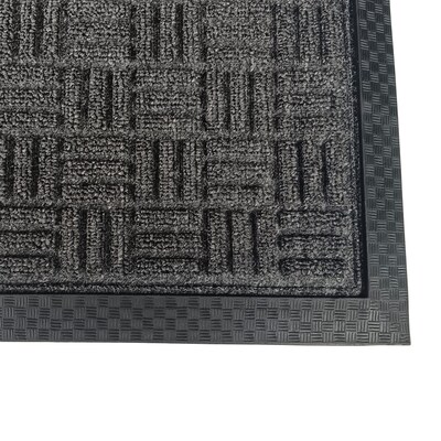 Floortex Doortex Ribmat Indoor / Outdoor Entrance Mat, 48 x 32, Charcoal (NREMFLLV0103)
