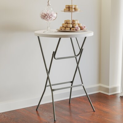 Flash Furniture Elon Folding Table, 31.25" x 31.25", Granite White (DADYCZ80R2BAR)