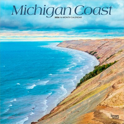 2026 BrownTrout Michigan Coast 12 x 12 Monthly Wall Calendar (9798330704576)