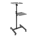 Mount-It! Mobile Projector Stand with Laptop Tray, Black (MI-7943)