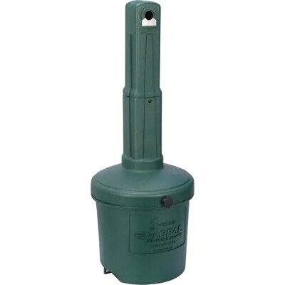 Global Industrial Outdoor Ashtray, 5 Gallon, Green (245133GN)