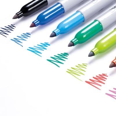 Sharpie Permanent Markers, Fine Point, Assorted Colors, 24/Pack, (2097499)