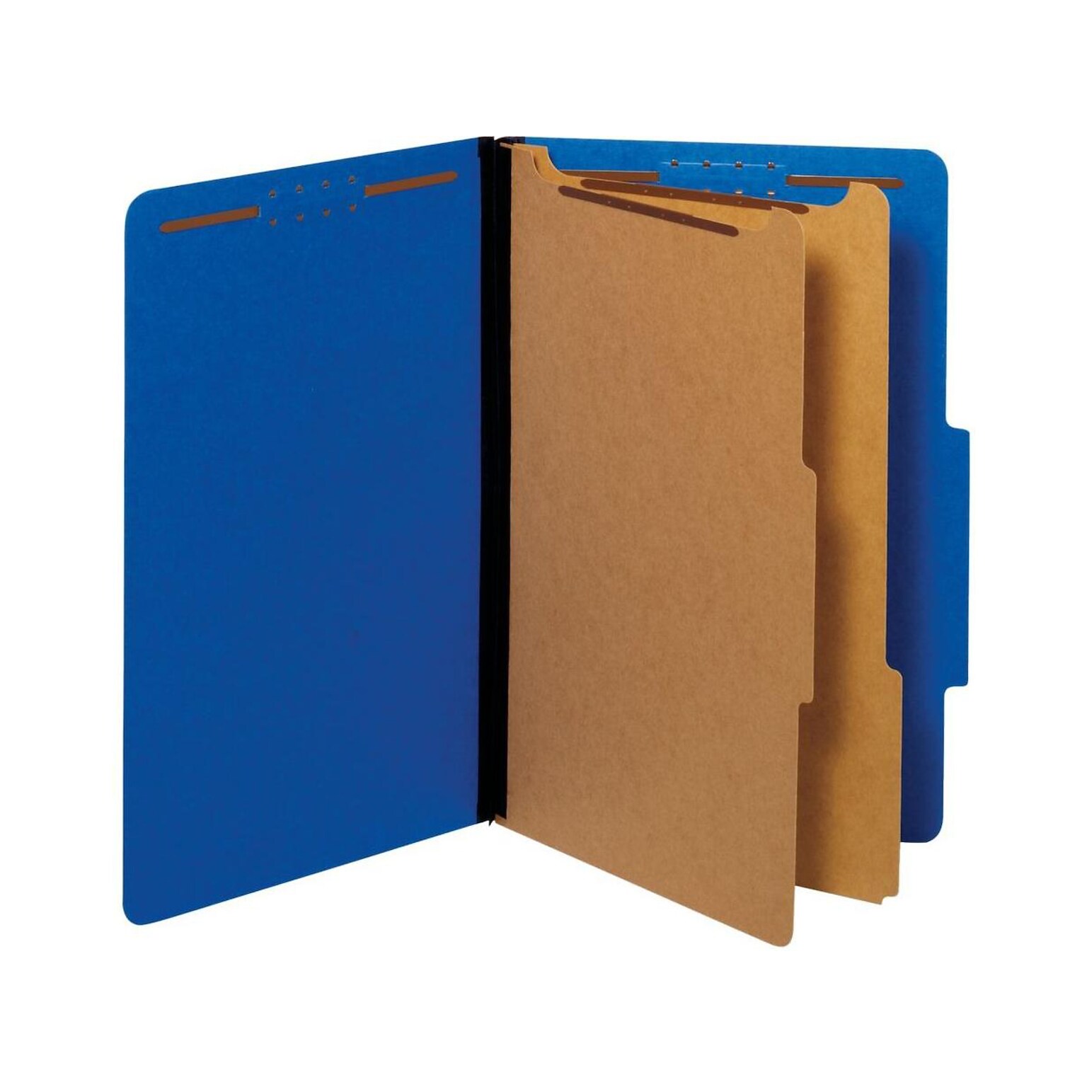 Pendaflex Pressboard Classification Folder, 2-Dividers, 2 1/2 Expansion, Legal Size, Dark Blue, 10/Box (29035P)