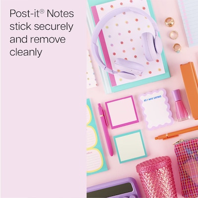 Post-it Square Notes, Blue, 2.9" x 2.9", 75 Sheets/Pad (SPE-33-2)