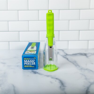 Vegetable Peeler with Built-In Container