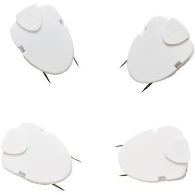 Quill Brand® Cubicle Clips, White, 4/Pack (11510-QCC)